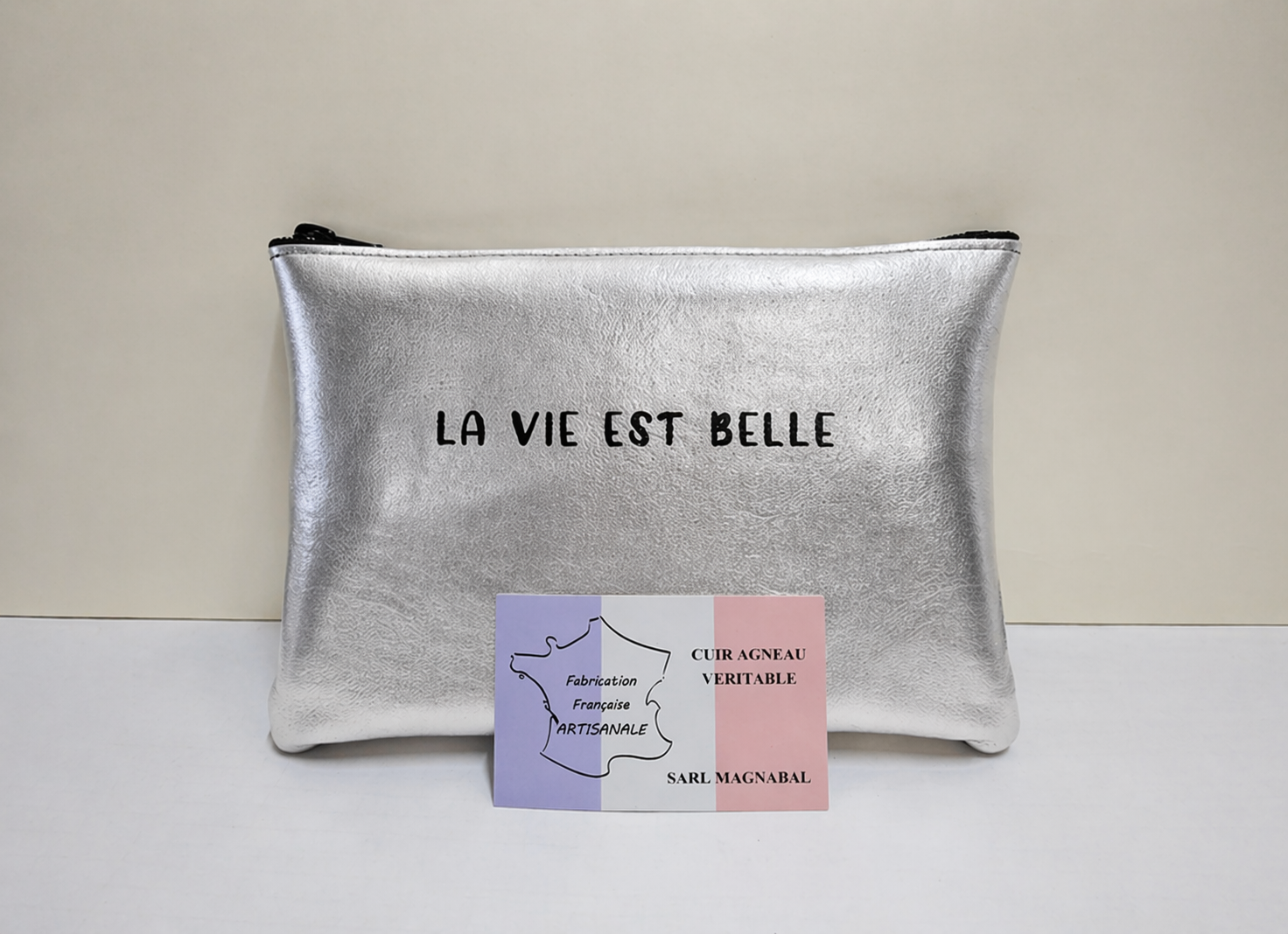 Pochette en cuir